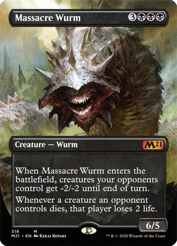 Massacre Wurm (Alternate Art) [Core Set 2021] | Card Citadel