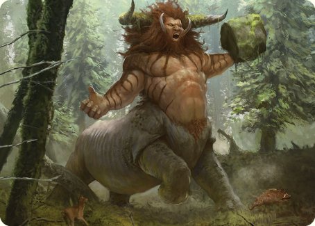 Stonehoof Chieftain Art Card [Commander Masters Art Series] | Card Citadel