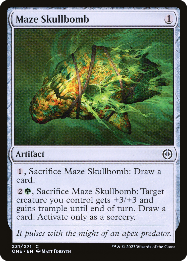 Maze Skullbomb [Phyrexia: All Will Be One] | Card Citadel