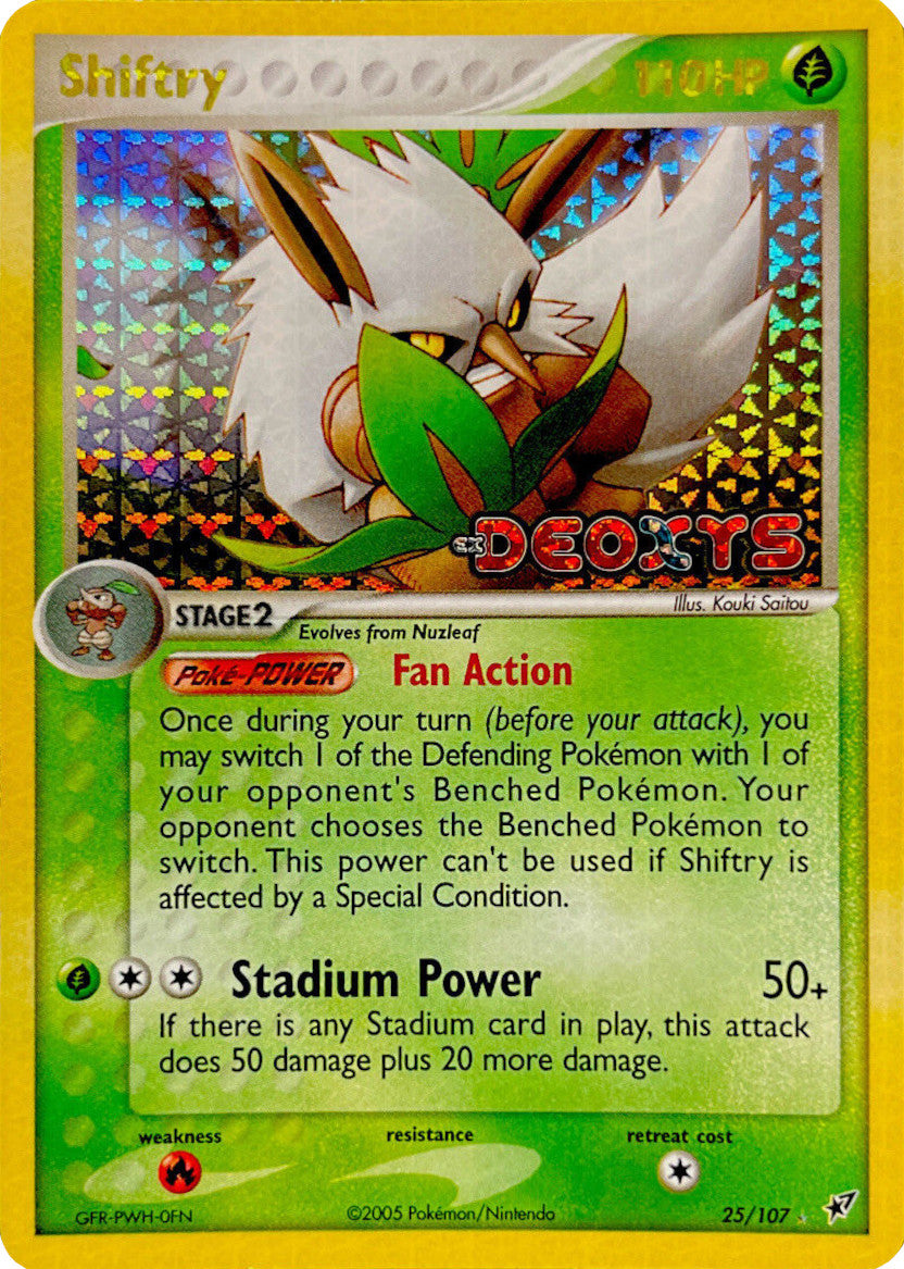 Shiftry (25/107) (Stamped) [EX: Deoxys] | Card Citadel