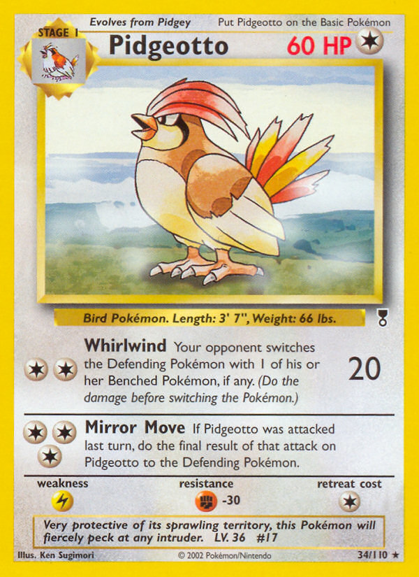 Pidgeotto (34/110) [Legendary Collection] | Card Citadel