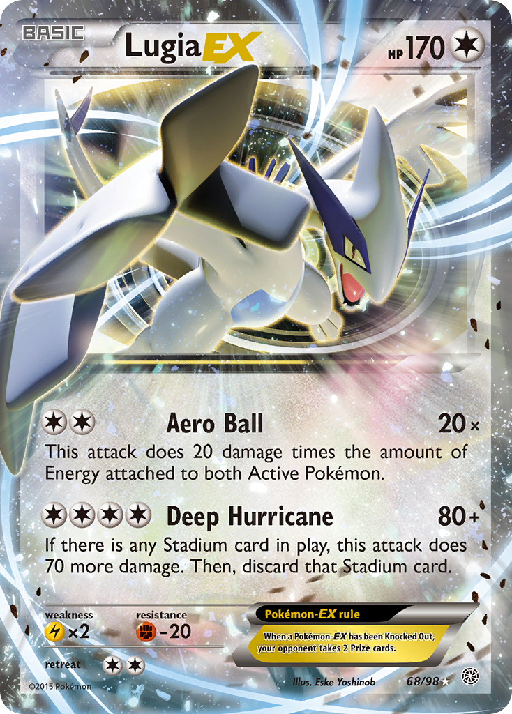 Lugia EX (68/98) [XY: Ancient Origins] | Card Citadel