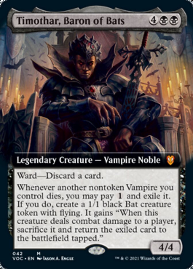 Timothar, Baron of Bats (Extended) [Innistrad: Crimson Vow Commander] | Card Citadel