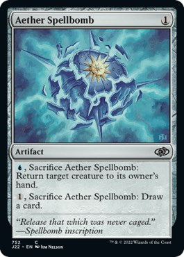 Aether Spellbomb [Jumpstart 2022] | Card Citadel