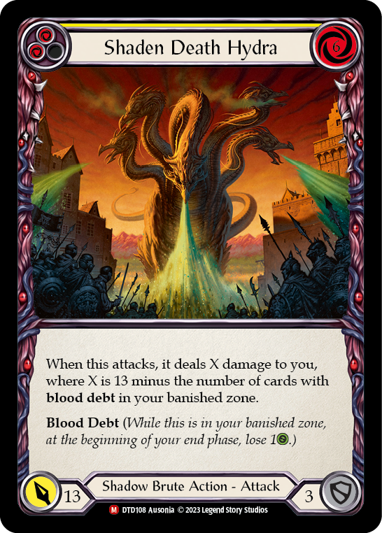 Shaden Death Hydra [DTD108] (Dusk Till Dawn)  Rainbow Foil | Card Citadel