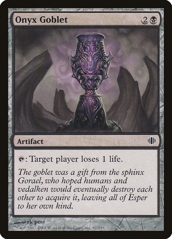 Onyx Goblet [Shards of Alara] | Card Citadel
