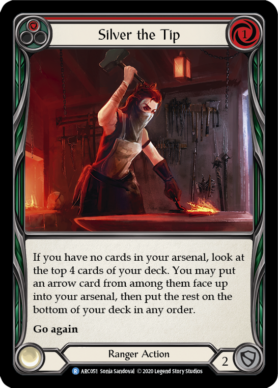 Silver the Tip (Red) [ARC051] Unlimited Rainbow Foil | Card Citadel