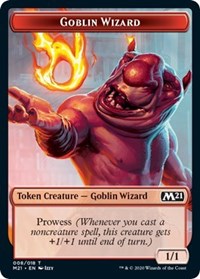 Goblin Wizard // Treasure Double-sided Token [Core Set 2021 Tokens] | Card Citadel