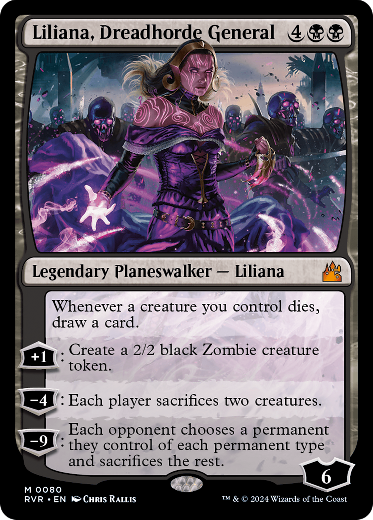 Liliana, Dreadhorde General [Ravnica Remastered] | Card Citadel