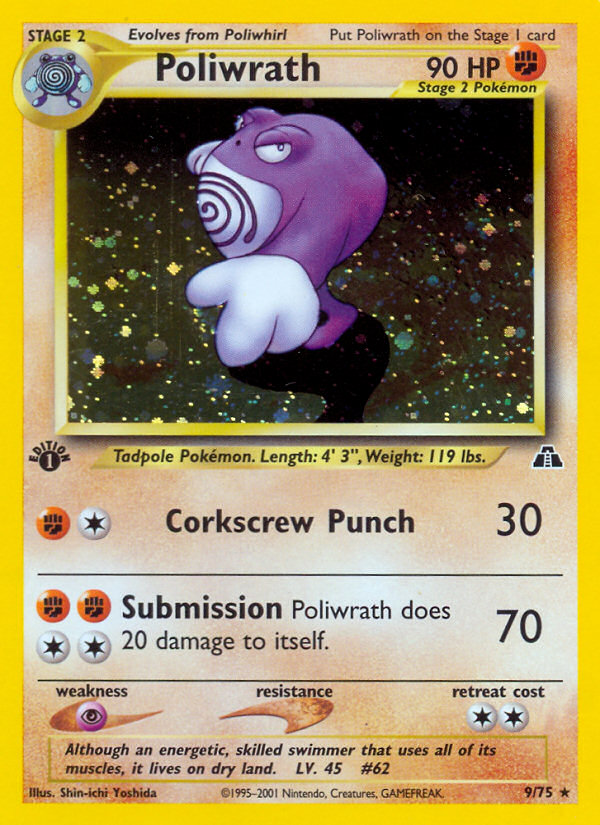 Poliwrath (9/75) [Neo Discovery 1st Edition] | Card Citadel