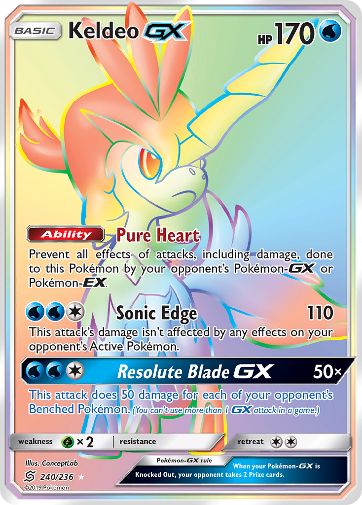 Keldeo GX (240/236) [Sun & Moon: Unified Minds] | Card Citadel