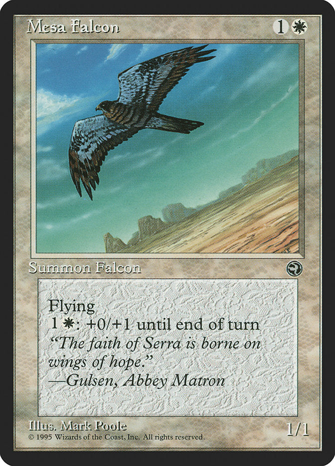 Mesa Falcon (Gulsen Flavor Text) [Homelands] | Card Citadel