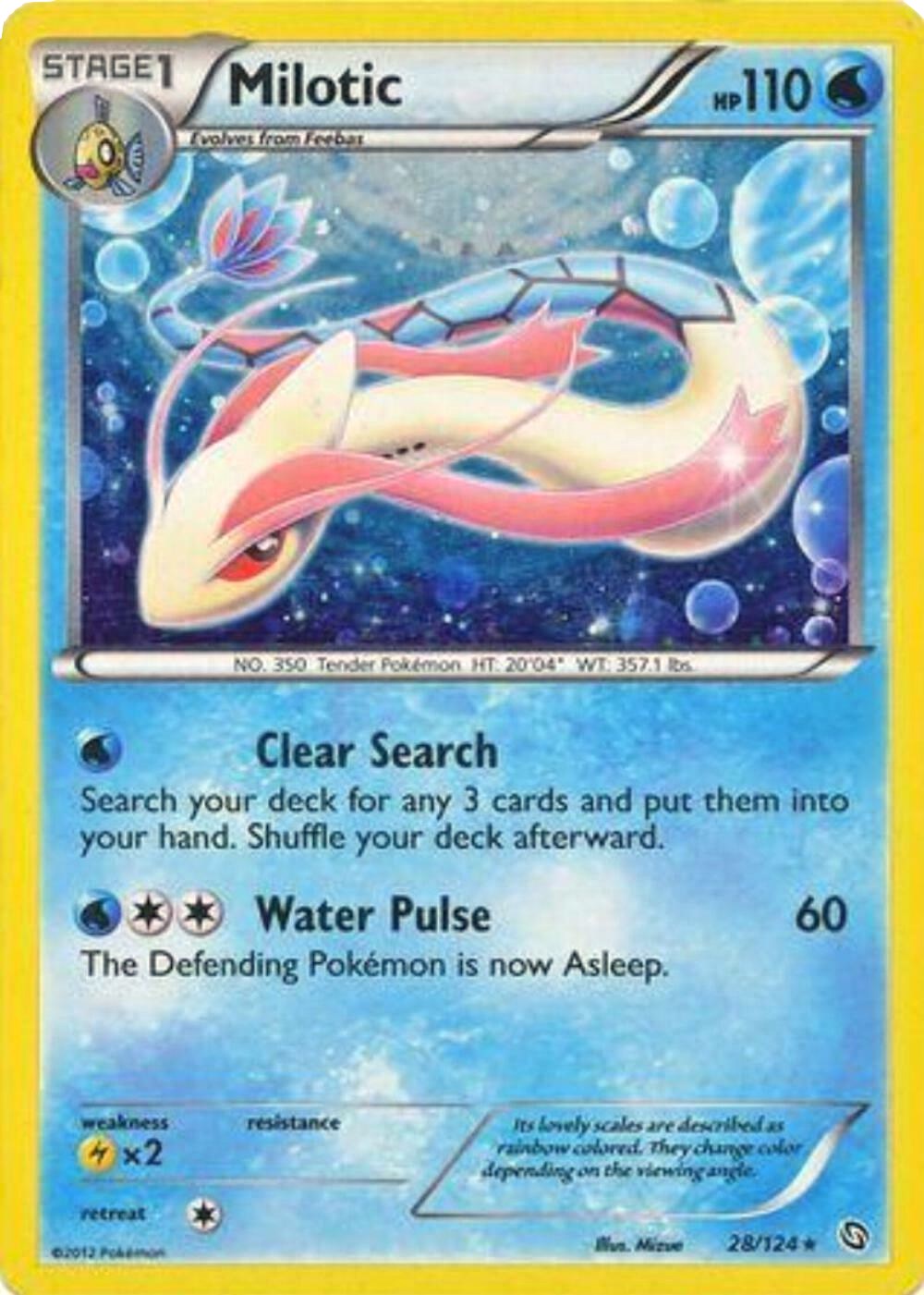 Milotic (28/124) (Cosmos Holo) [Black & White: Dragons Exalted] | Card Citadel