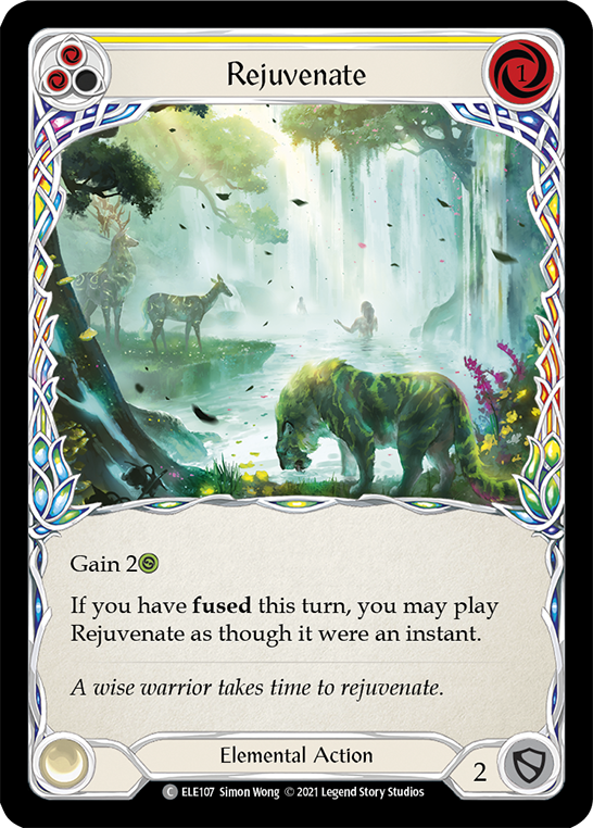 Rejuvenate (Yellow) [ELE107] (Tales of Aria)  1st Edition Normal | Card Citadel