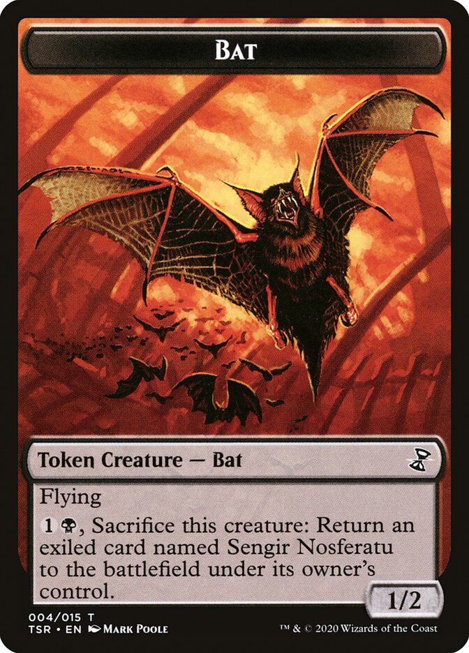 Bat Token [Time Spiral Remastered Tokens] | Card Citadel