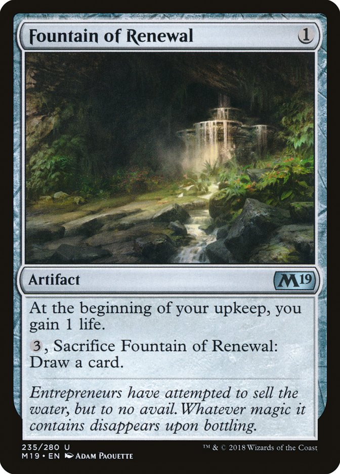 Fountain of Renewal [Core Set 2019] | Card Citadel