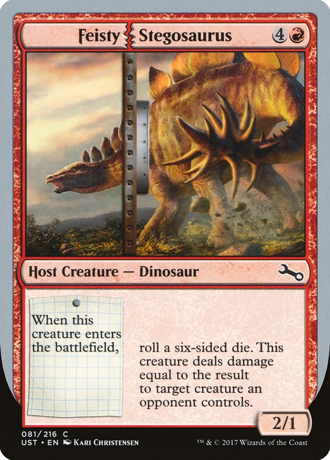 Feisty Stegosaurus [Unstable] | Card Citadel