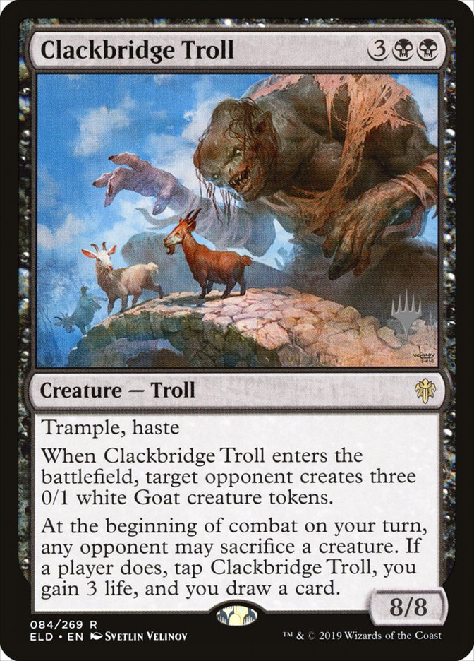 Clackbridge Troll (Promo Pack) [Throne of Eldraine Promos] | Card Citadel