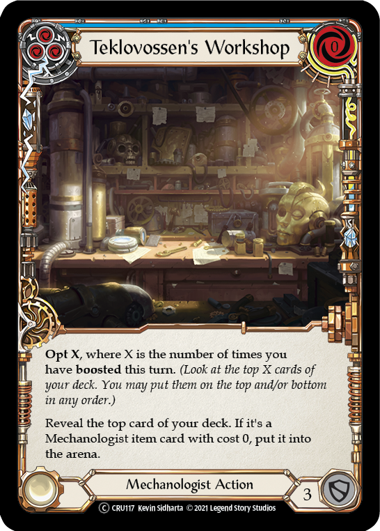 Teklovossen's Workshop (Blue) [CRU117] Unlimited Normal | Card Citadel