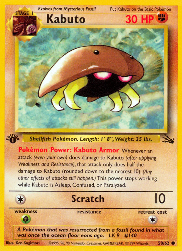Kabuto (50/62) [Fossil 1st Edition] | Card Citadel