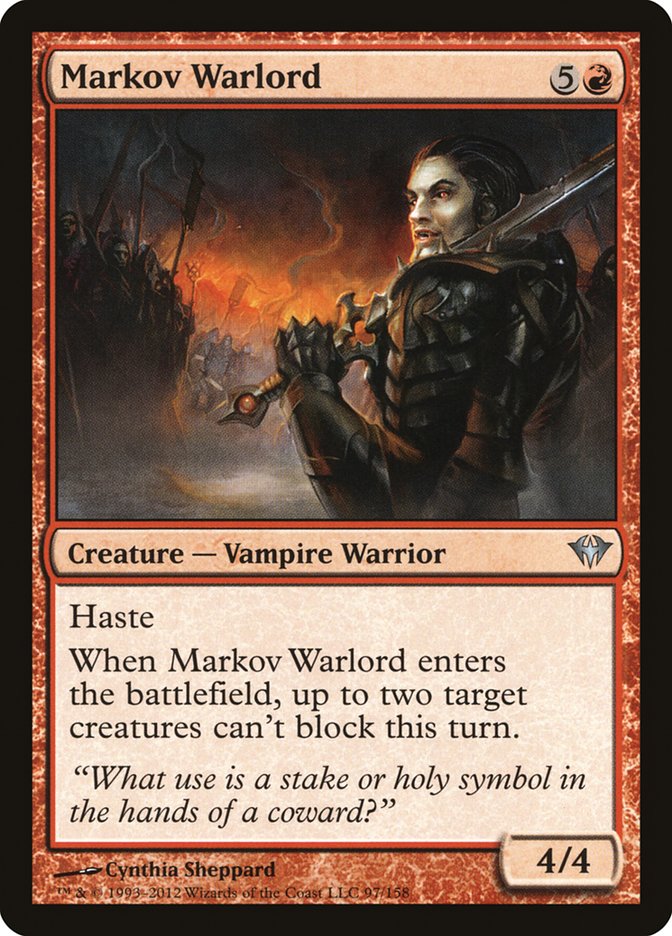 Markov Warlord [Dark Ascension] | Card Citadel