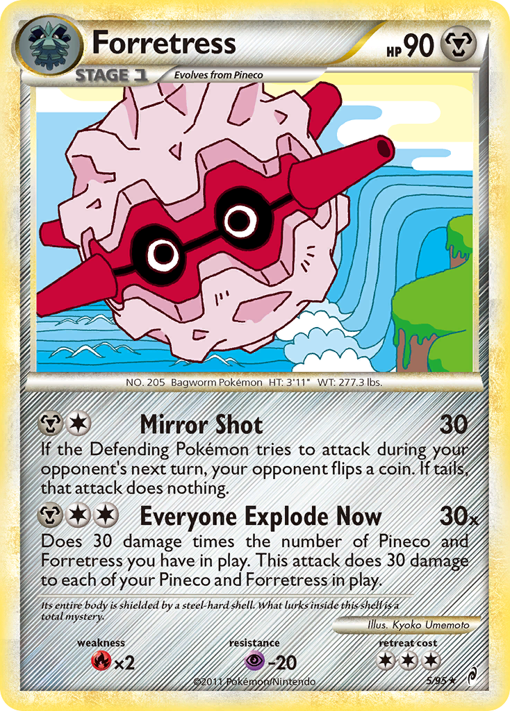 Forretress (5/95) [HeartGold & SoulSilver: Call of Legends] | Card Citadel