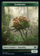 Saproling // Monk Double-sided Token [Double Masters 2022 Tokens] | Card Citadel