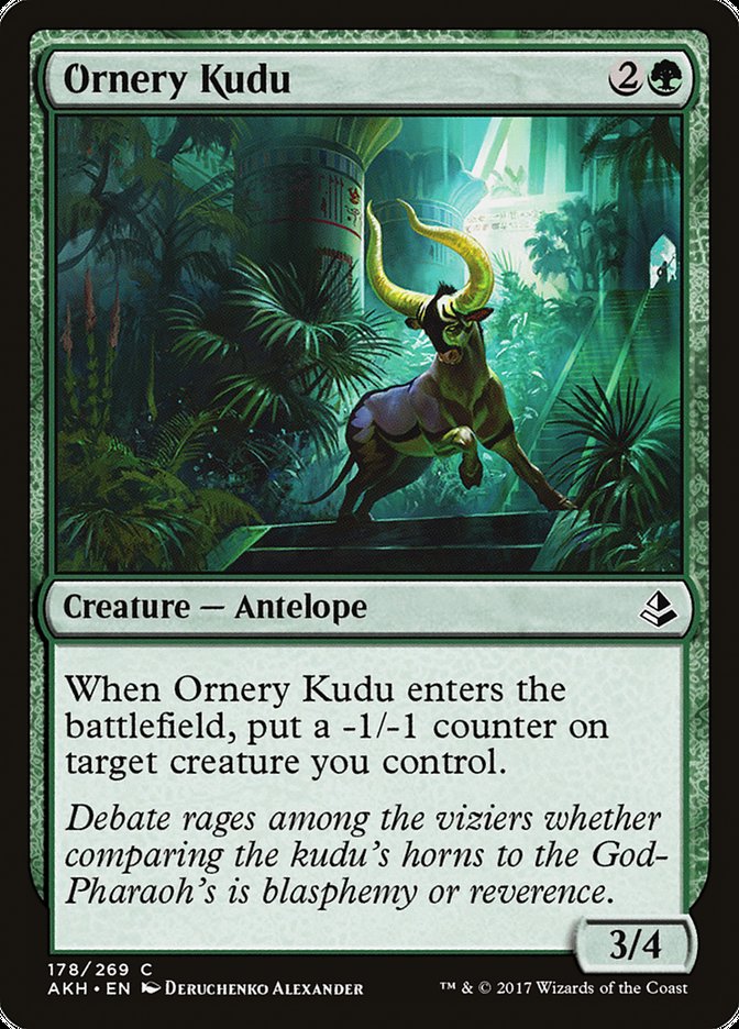 Ornery Kudu [Amonkhet] | Card Citadel