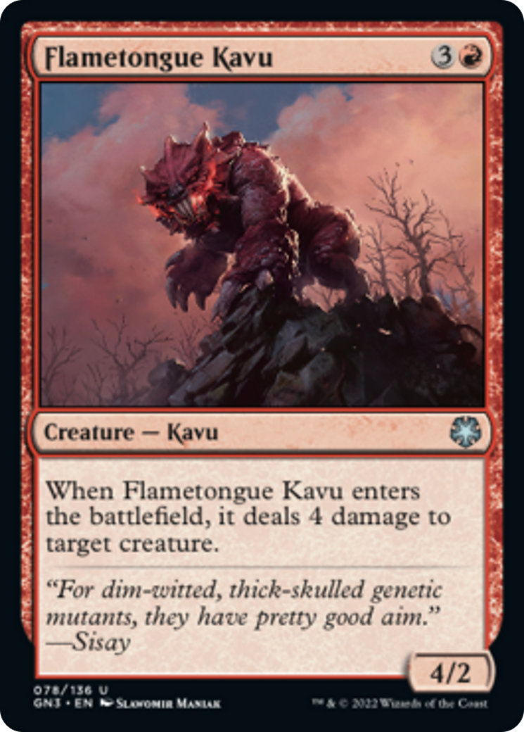 Flametongue Kavu [Game Night: Free-for-All] | Card Citadel