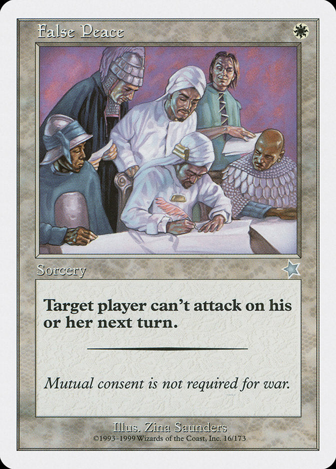 False Peace [Starter 1999] | Card Citadel