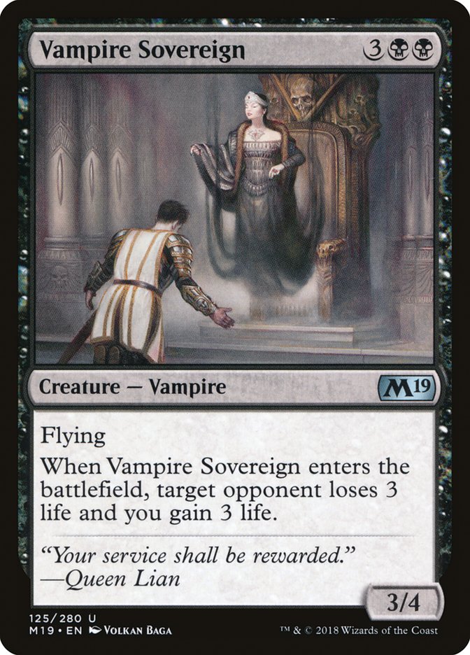 Vampire Sovereign [Core Set 2019] | Card Citadel