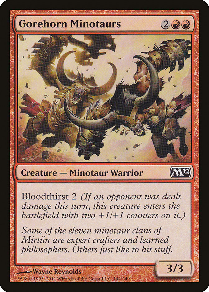 Gorehorn Minotaurs [Magic 2012] | Card Citadel