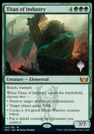 Titan of Industry (Promo Pack) [Streets of New Capenna Promos] | Card Citadel
