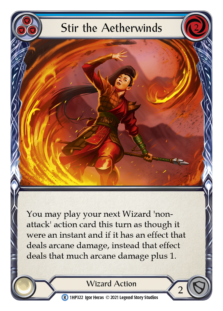 Stir the Aetherwinds (Blue) [1HP322] | Card Citadel