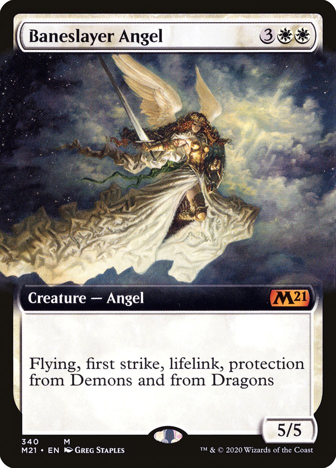 Baneslayer Angel (Extended Art) [Core Set 2021] | Card Citadel