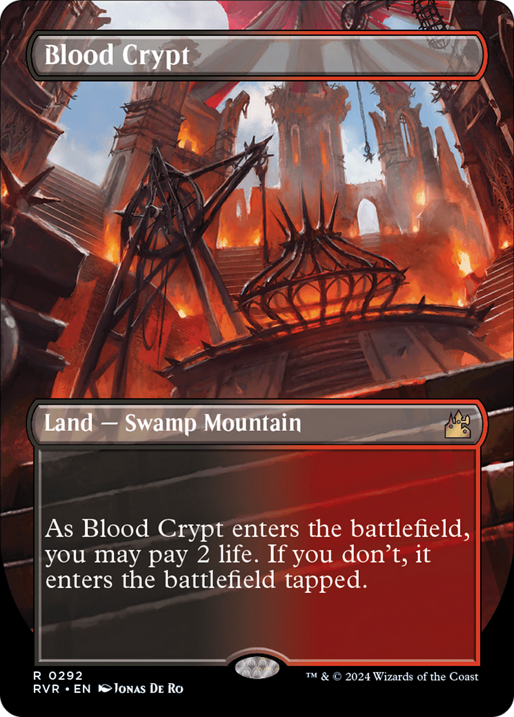 Blood Crypt (Borderless) [Ravnica Remastered] | Card Citadel
