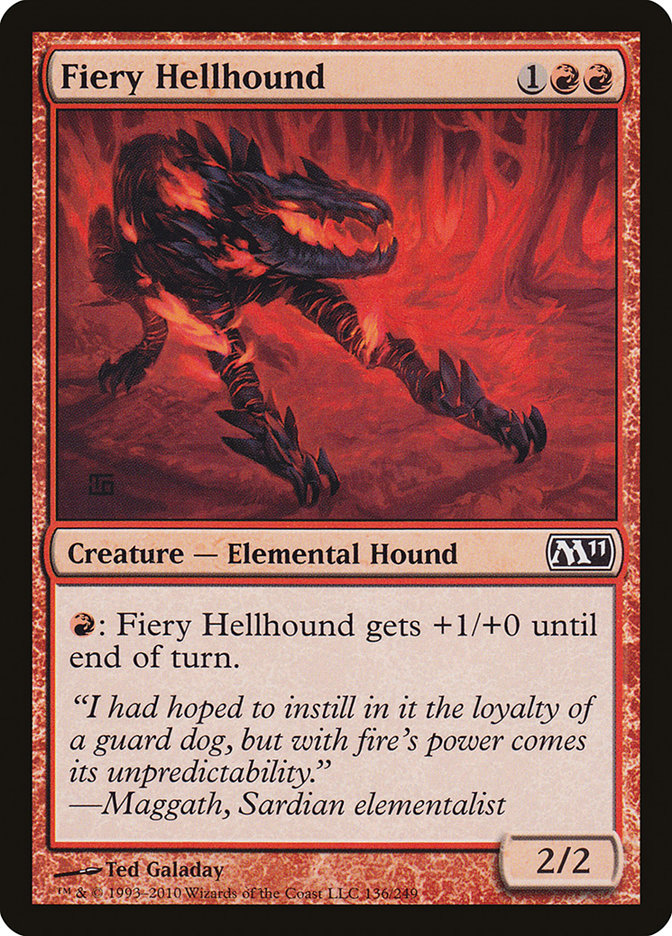 Fiery Hellhound [Magic 2011] | Card Citadel