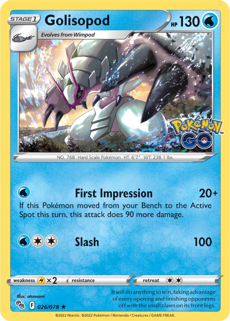 Golisopod (026/078) [Pokémon GO] | Card Citadel