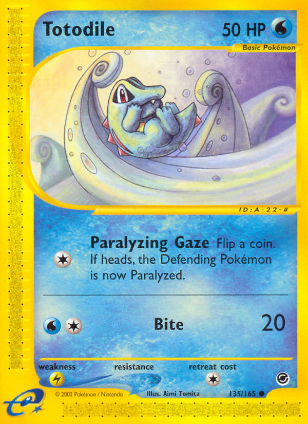 Totodile (135/165) [Expedition: Base Set] | Card Citadel
