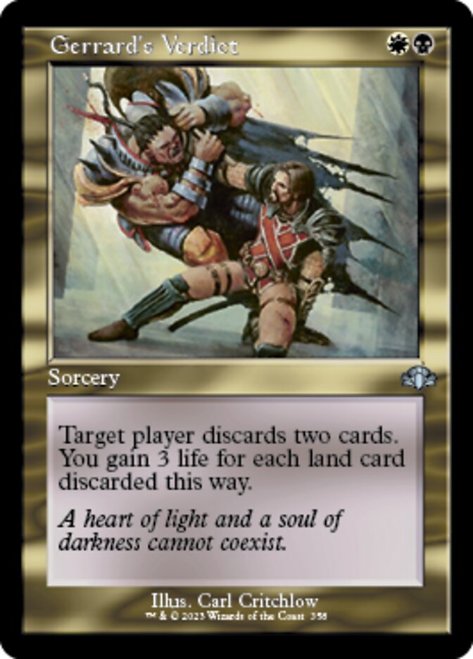 Gerrard's Verdict (Retro) [Dominaria Remastered] | Card Citadel