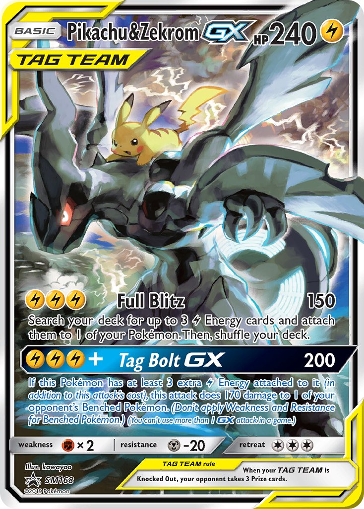 Pikachu & Zekrom GX (SM168) [Sun & Moon: Black Star Promos] | Card Citadel