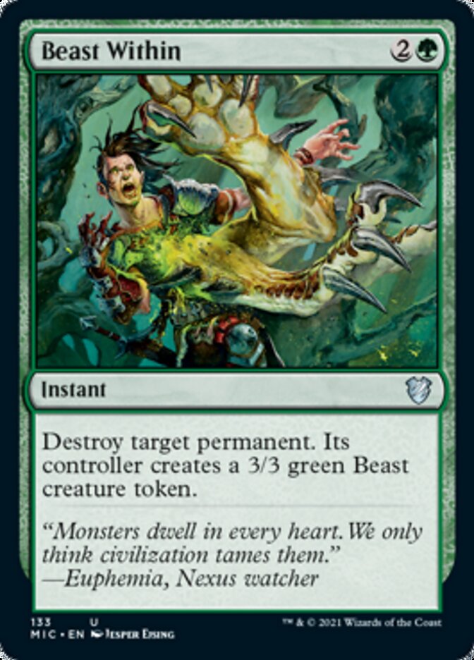 Beast Within [Innistrad: Midnight Hunt Commander] | Card Citadel