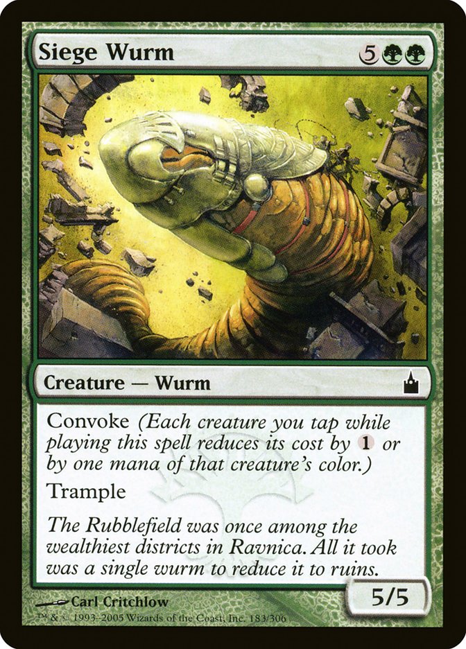 Siege Wurm [Ravnica: City of Guilds] | Card Citadel