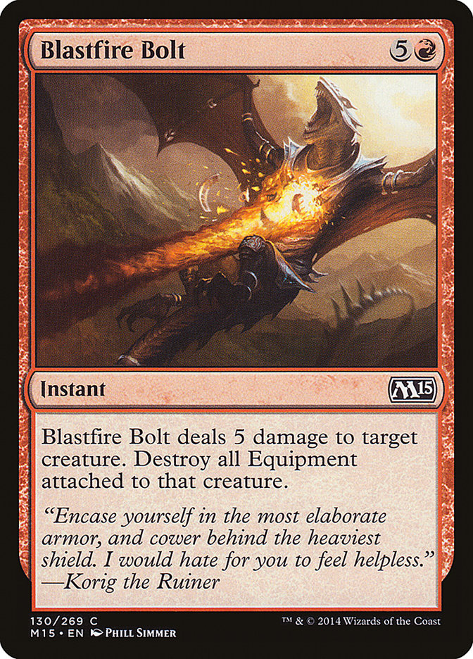 Blastfire Bolt [Magic 2015] | Card Citadel