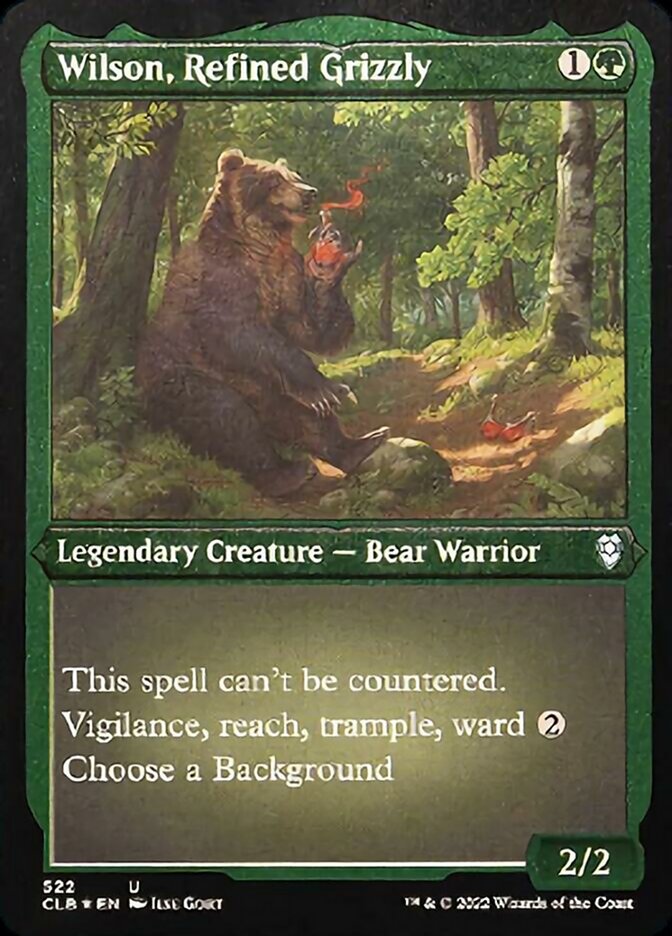 Wilson, Refined Grizzly (Foil Etched) [Commander Legends: Battle for Baldur's Gate] | Card Citadel