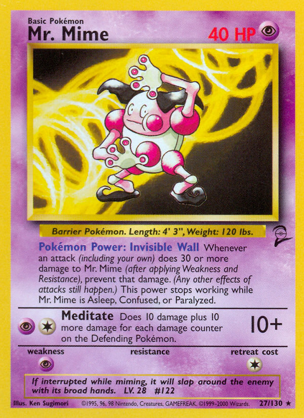 Mr. Mime (27/130) [Base Set 2] | Card Citadel