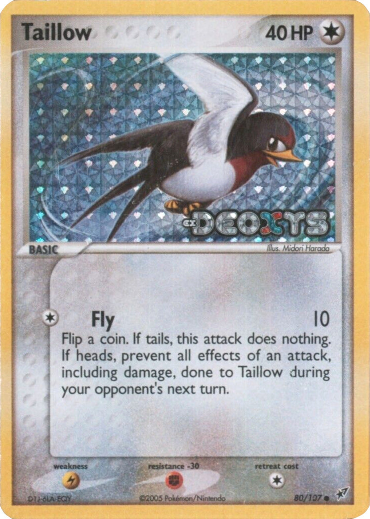 Taillow (80/107) (Stamped) [EX: Deoxys] | Card Citadel