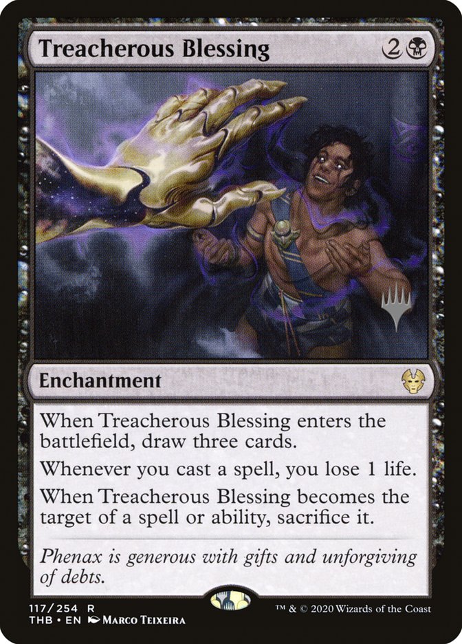 Treacherous Blessing (Promo Pack) [Theros Beyond Death Promos] | Card Citadel