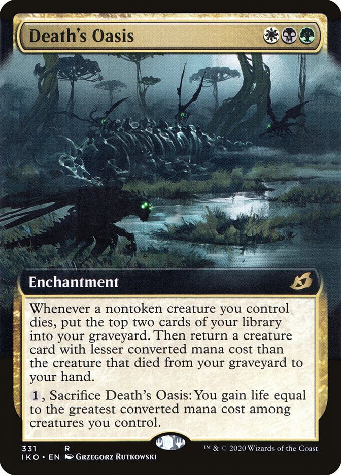 Death's Oasis (Extended Art) [Ikoria: Lair of Behemoths] | Card Citadel