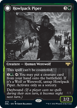 Howlpack Piper // Wildsong Howler [Innistrad: Double Feature] | Card Citadel